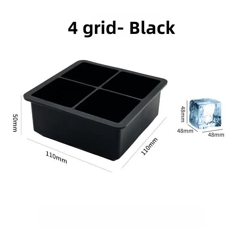 

4/6/8/15 Grid Big Ice Tray Mold Giant Jumbo Large Food Grade Silicone Ice Cube Square Tray Mold DIY Ice Maker Ice Cube Tray