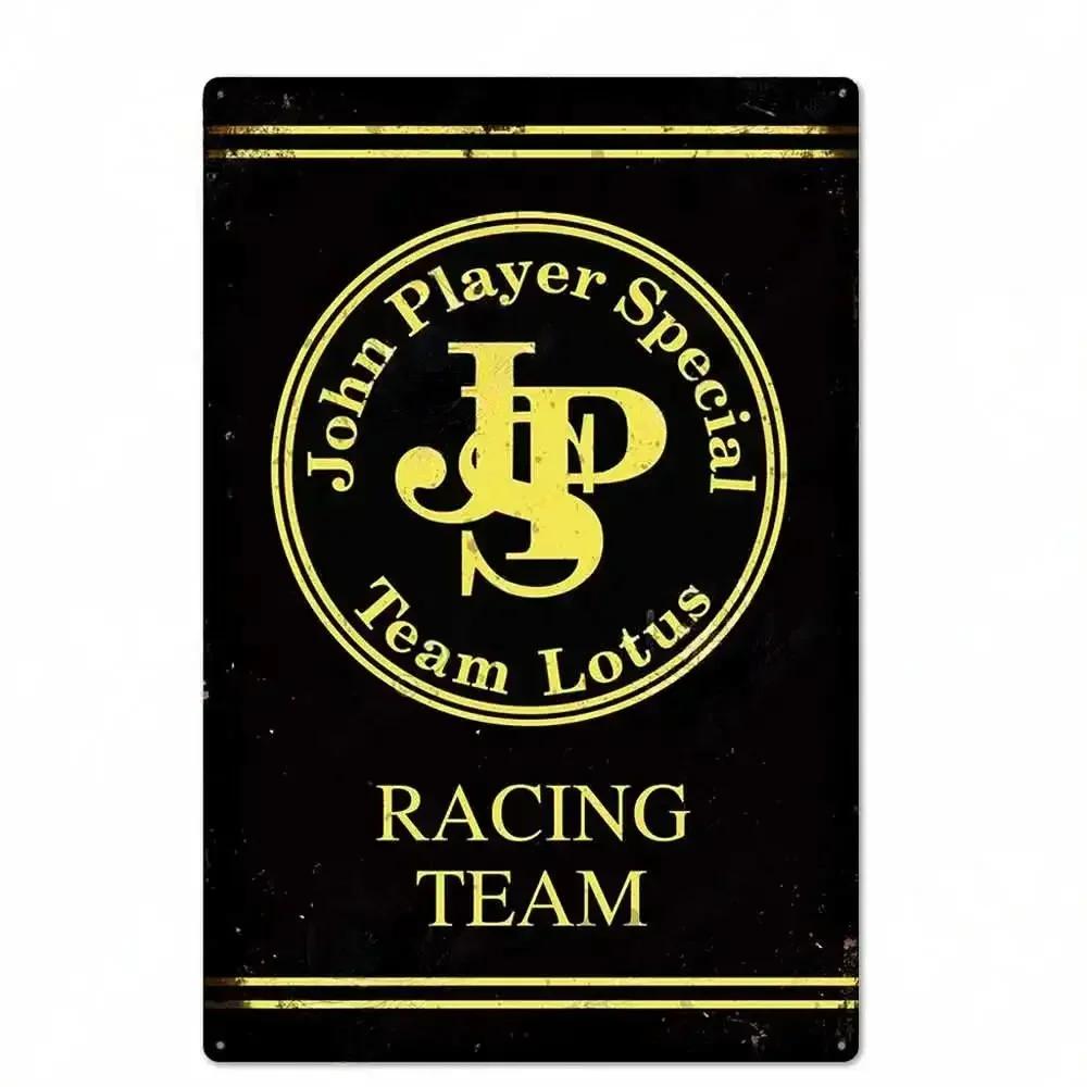 Vintage Racing Team Tin Sign Metal Signs Decorative Plaque For Garage Club Pub Bar Man Cave Farmhouse Decor Wall Decoration