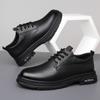 Fashion Business Casual Low-top Genuine Leather Shoes Men Spring Autumn New Designer British Style Retro Platform Shoes Loafers Men