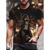 2026New Men's Cool Tattoo Girl Graphic T-Shirts Street Trend 3D Print Personality