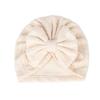 New baby hat baby hat elastic jacquard Indian hat bow windproof children's hat knitted pullover hat
