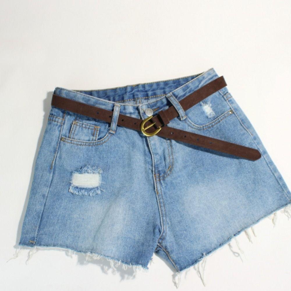 Luxury Design Suede Leather Belt Versatile Gold Pin Buckle Women Waist Belt Retro Vintage Frosted Thin Waistband