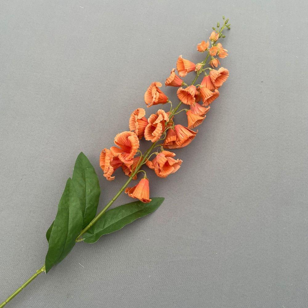 

Flexible Aeolian Bells Orchid Plastics Artificial Orchid Colorful Living Room оранжевый
