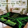 Crystal Velvet Square Rug Custom NameMonster Energy Pattern Non Slip Home Floor Decor Rug