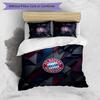 Set Lenzuola 3 Pezzi con Stampa Modello Bayern Monaco Morbido Delicato sulla Pelle Lavabile Copripiumino e Federe Set Tutte le Stagioni Camera da Letto