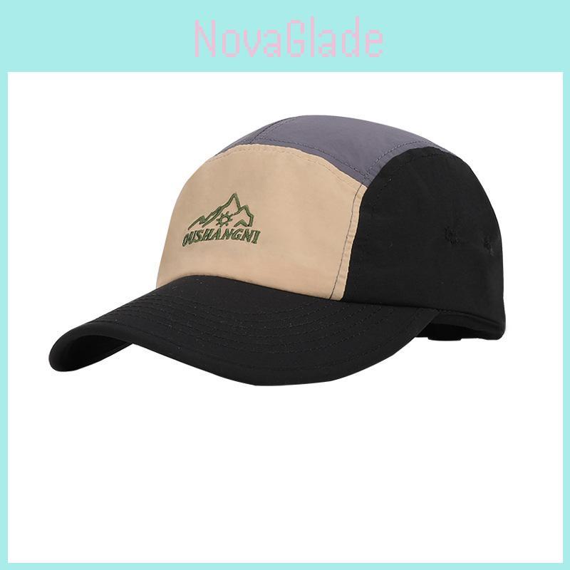 Summer Outdoor Sunscreen Cap With Embroidered Letter Design Waterproof Breathable For Commuting