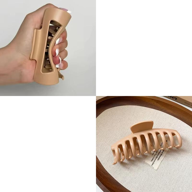 

Silicone Shark Hair Clips, Anti-Slip Strong Grip, Unisex Elegant Hair Accessories, Suitable for Daily Use, Gym, Formal Occasions верблюд