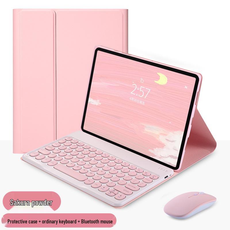 Xiaomi Pro5/RedmiPad SE11 11.2" Tablet Case with Bluetooth Keyboard, Leather, Russian Layout