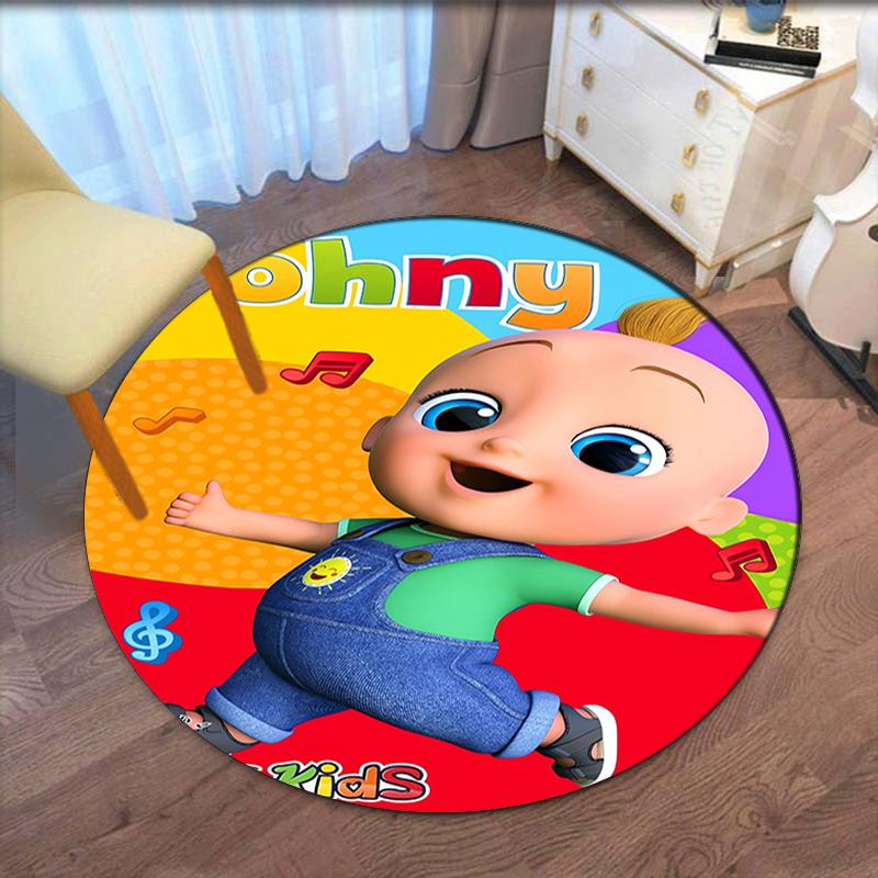 CoComelon Printed Round Rug Carpet Chair Rug Area Rug Entryway Doormats,for Office Chair Living Room Bedroom Kitchen Room.