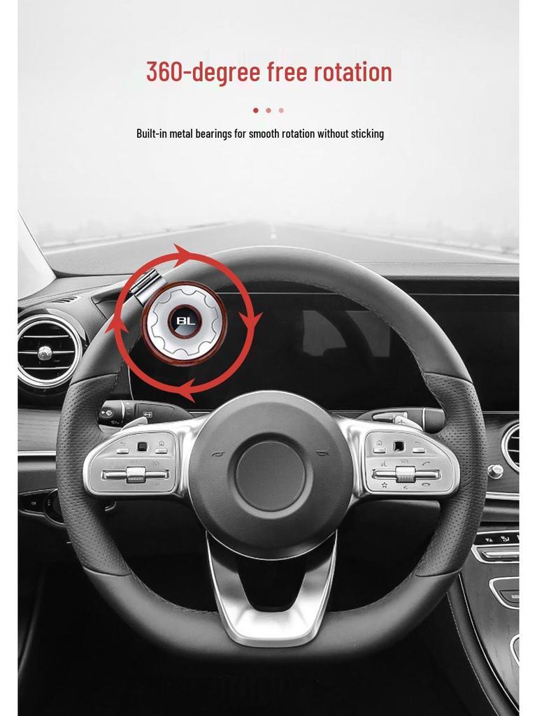 Effort-Saving Steering Wheel Power Ball with Steel Ball Bearing