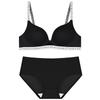Women's Wireless Padded Bra Set: Adjustable, Push-Up One-Piece for Small Bust