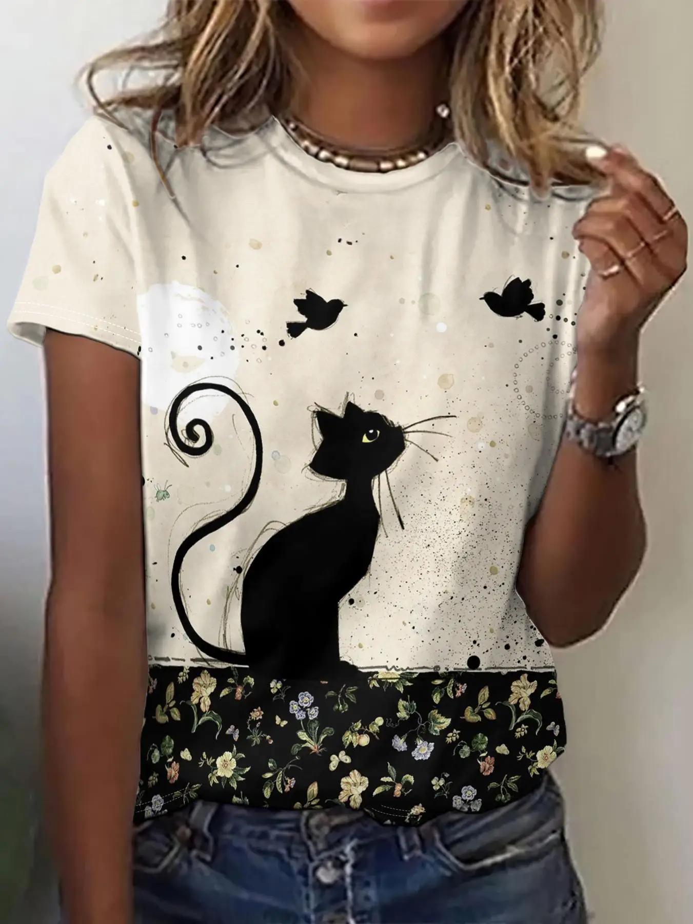 Женская футболка с круглым вырезом — фото 9