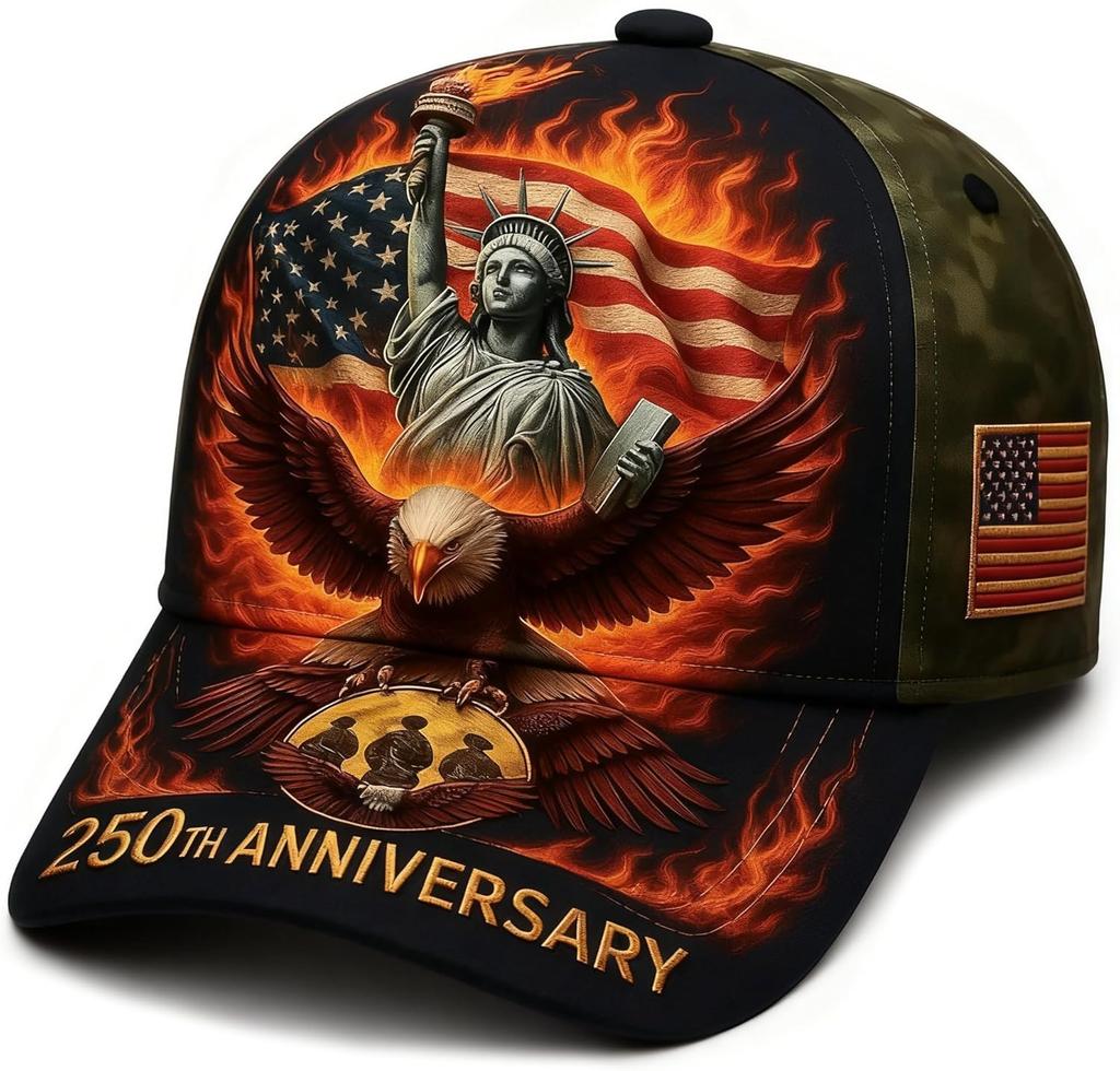 250Th Anniversary Usa Baseball Hat Eagle 250 Year American Anniversary Cap Patriotic Marine Veterans Hat