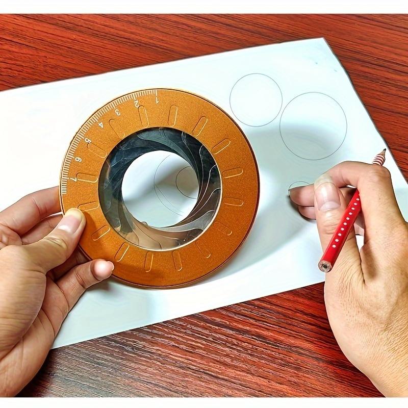 DIY Craft, Precision Metal Circle Drawing Tool – Adjustable, Smooth Line Creation,Durable Metal Construction with Infinite Rotation Capability