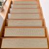 Creative Imitation Linen Stair Treads Non-Slip Washable Floor Mat Water Absorption Noiseproof Stair Carpet Household Use