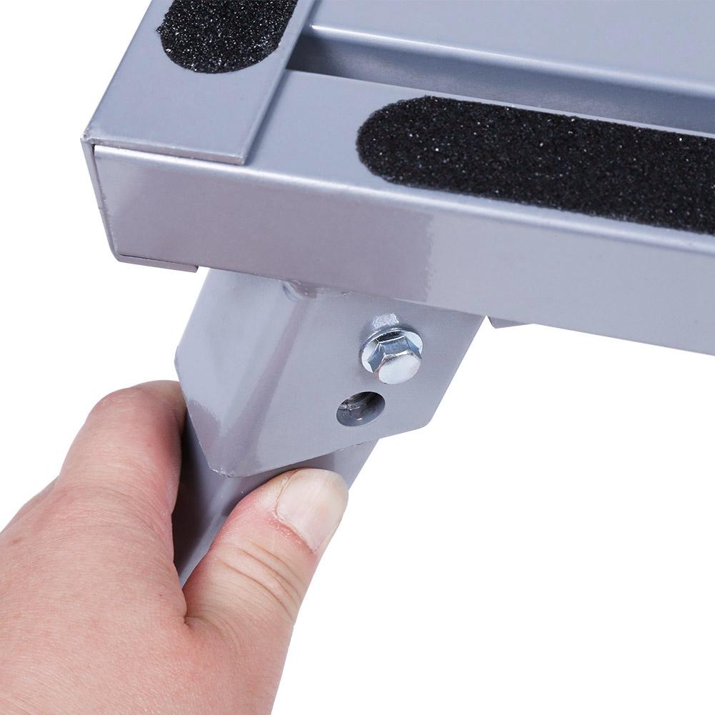 Scaun pliabil portabil din aluminiu cu platformă de siguranță, scară treaptă, accesorii pentru rulote și camping