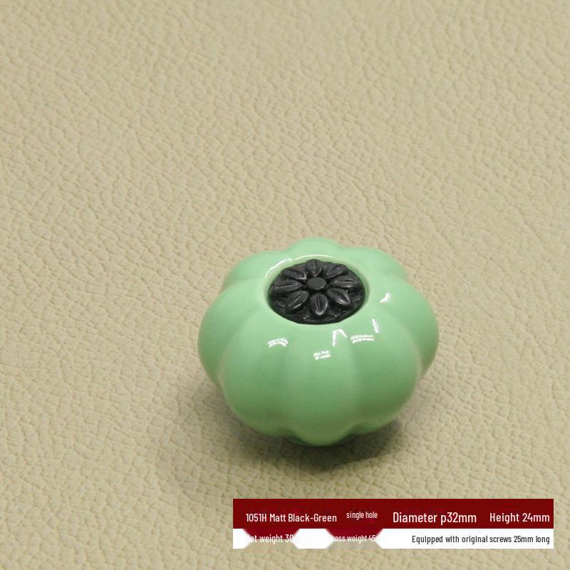 Χρωματιστές Κεραμικές Λαβές Κολοκύθας για Μοντέρνα Κινέζικα Ντουλάπια και Συρτάρια