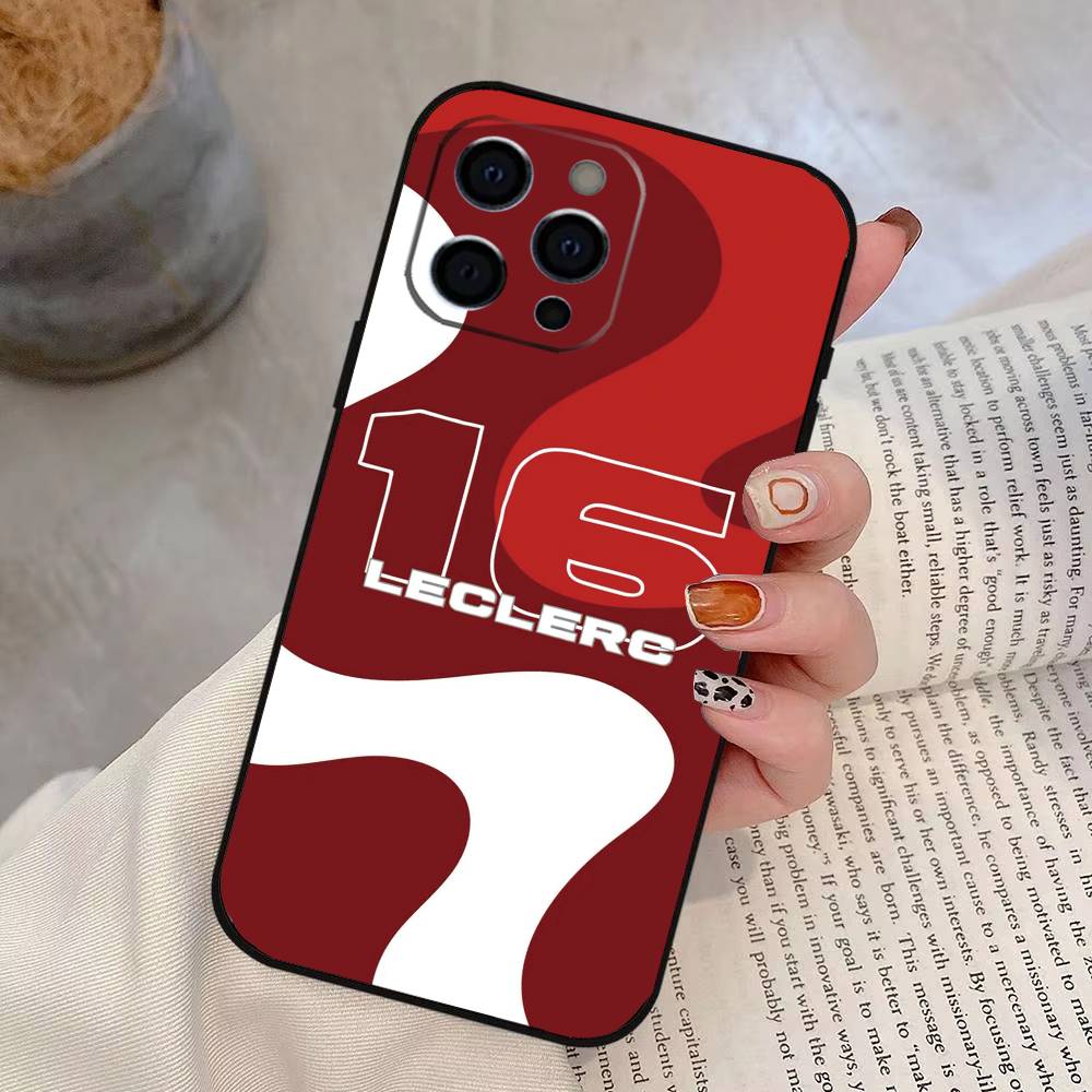 Sports Charles Leclerc Phone Case For iPhone 17, 16,15,14,13,12,11 Plus,Pro Max, Others Soft Black Cover