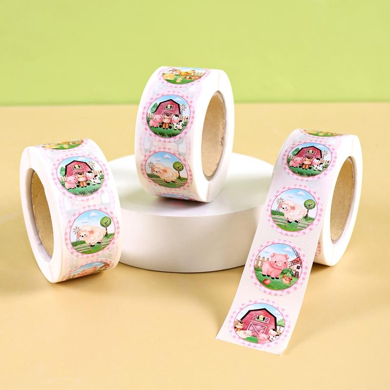 Farm Theme Animal Sticker Farmhouse Farm Birthday Party Decoration Kids Wedding Birthday Party Supplies Favors Baby Shower Decor