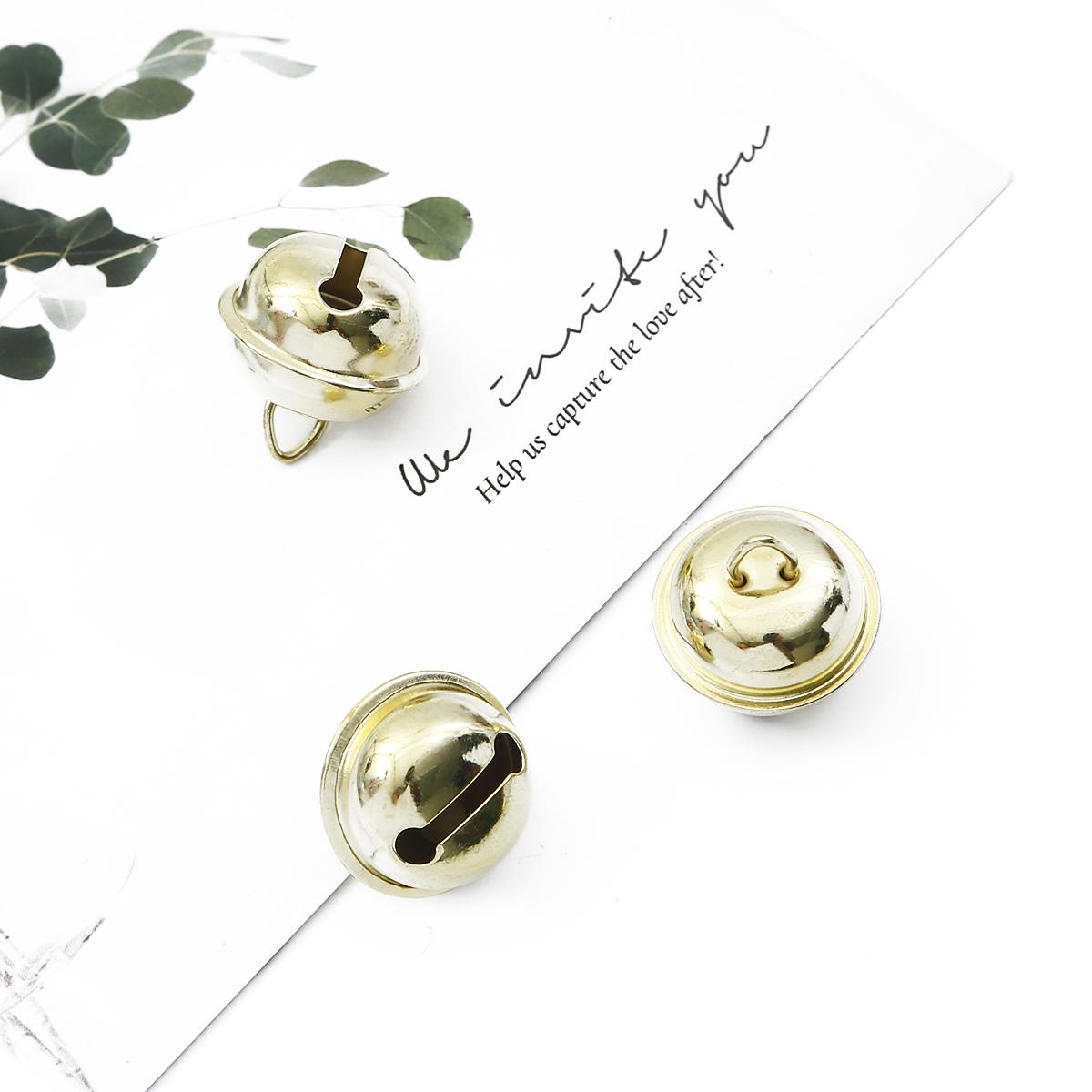 

10 шт. богатые и красочные железные колокольчики, подвески, рождественские колокольчики, бусины, украшения для вечеринки, подвески, поделки, аксессуары ручной работы золотой