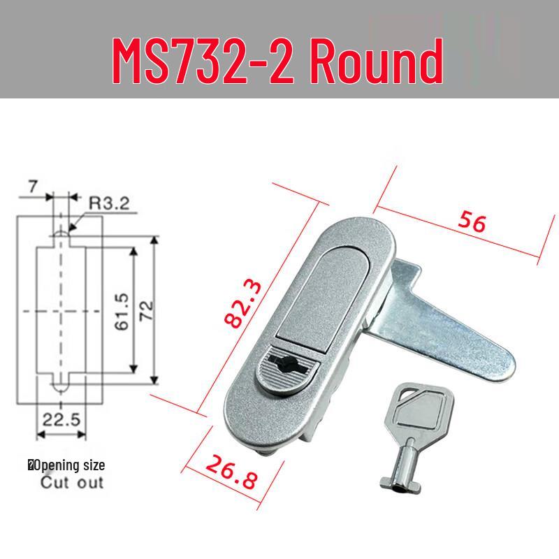 Замок с круглой ручкой Langsaizebo MS732-2