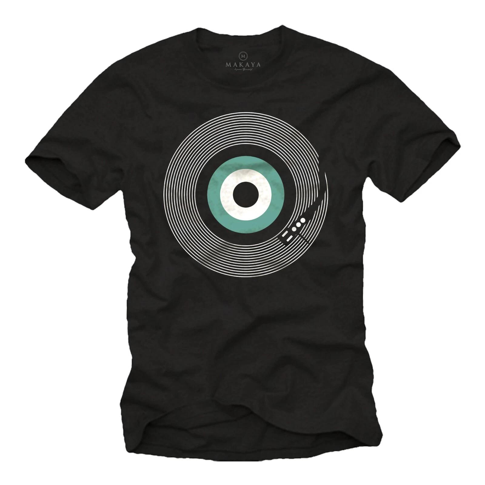 Mens T Shirt Retro Print Vinyl Record Hip Hop Rap Vintage Music Gift- XL