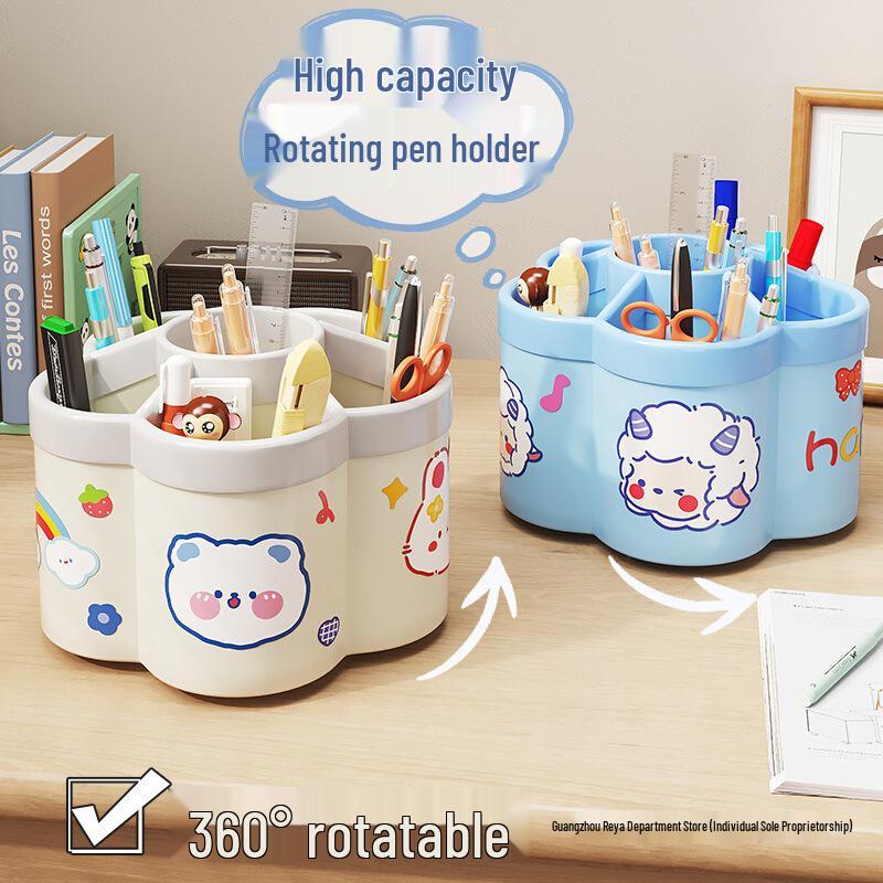 Pojemny obrotowy biurkowy pojemnik na długopisy dla studentów i artykuły biurowe