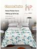 Summer Cool Gift Quilt Set: Washable Cotton Comforter & Thin Quilt