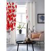 Valentine'S Day Love Flower Glass Bottle Window Curtains for Living Room Bedroom Curtain Modern Kitchen Blinds Drapes Curtains