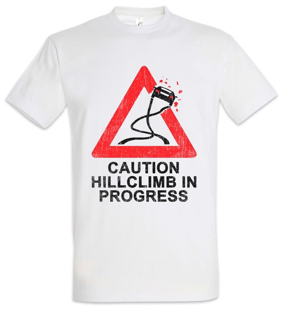 

Caution Hillclimb In Progress Men s T-Shirt Race Racing Car Auto Driver Racer M