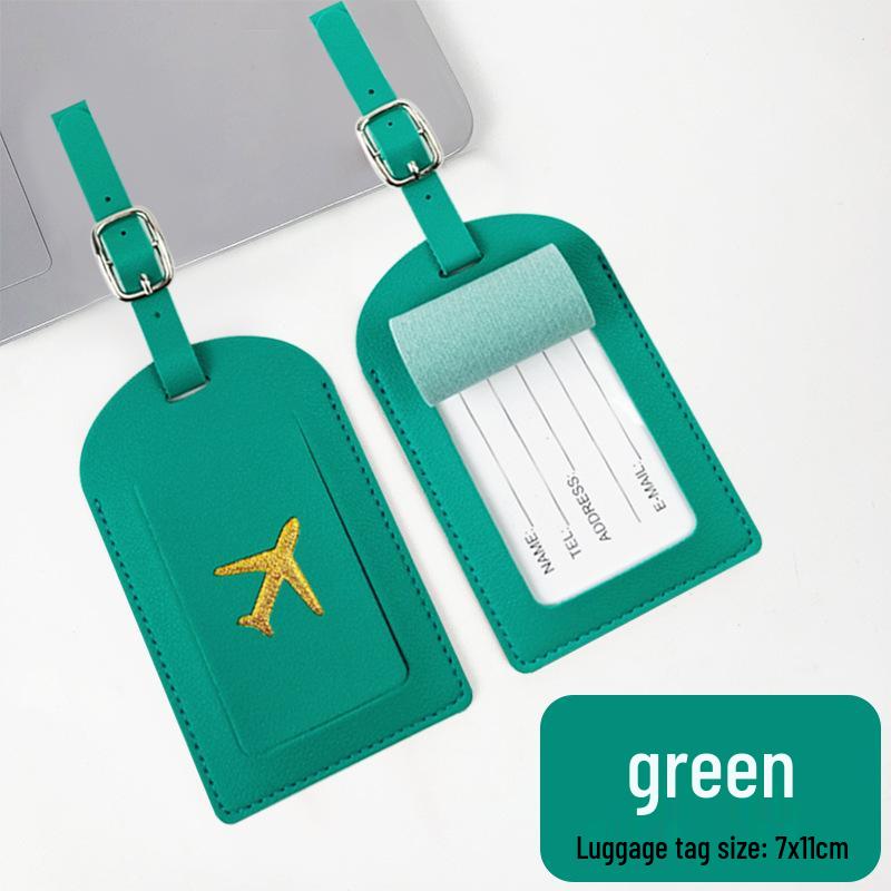 PU Leather Passport and Luggage Tag Set