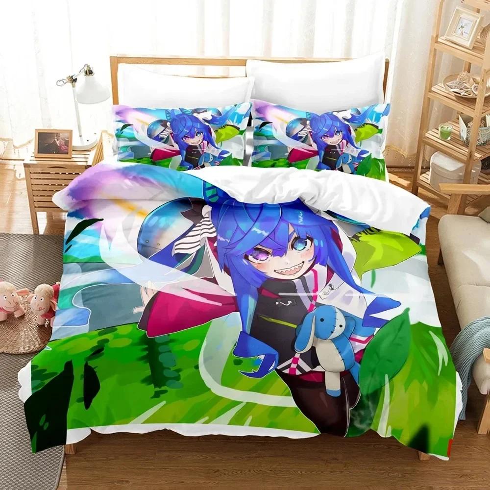 3D Anime Uma Musume Pretty Derby Twin Turbo Bedding Set Printed With Pillowcase Duvet Cover Soft Single Double Queen King Size