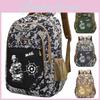Character Pubg Print Backpack With Breathable Material School For