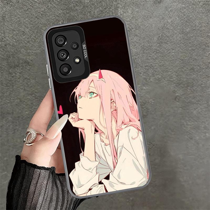 Zero Two 02 Kawaii Niedliche Weiche Handyhülle für Samsung A17 A16 A15 A14 A13 A57 A56 A55 A54 A53 A37 A36 A35 A34 A33 A26 A25 A24 A23