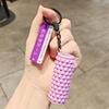 Mini Wolf Teeth Foam Roller Keychain: Fitness Pendant & Bag Decoration Gift