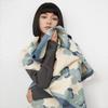 Color Matching Versatile Imitation Cashmere Scarf Wind Warm Scarf Flower Fringed Elegant Women'S Shawl