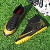 A Pair of New High-top Football Shoes with Long Nails, Tf Broken Nails, Artificial Turf AG Nails, and Youth and Student Training Shoes Has Been Shipp