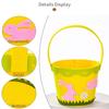 Cartoon Easter Felt Basket Colorful Chicken Egg Hunt Basket Easter Candy Gift Bag  Children Gifts