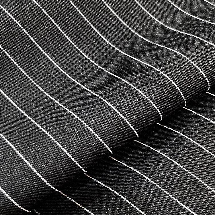 Twill Garngefärbt Arbeitskleidung Streifenstoff - Lässige Uniformhosen & Anzugrock