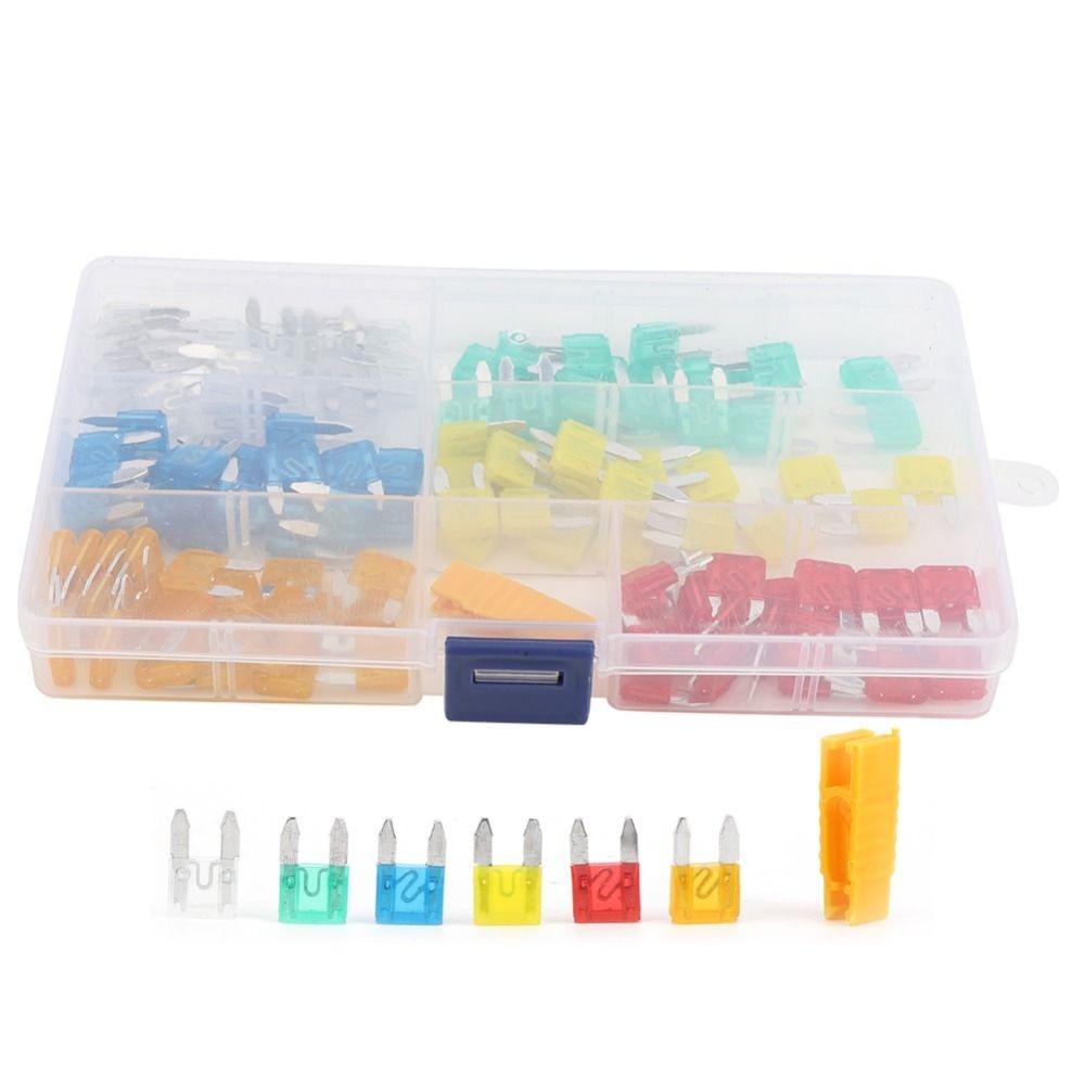 

120PCS Insert Type S Car Fusing Low Profile Automotive Assortment Kit Car Set Motorboat Use