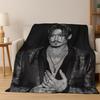 Hübscher Johnny Depp Star Flanelldecke Weiche Warme Decke Überwurfdecke für Schlafzimmer Wohnzimmer Bett Reise Picknick Geschenk Kind
