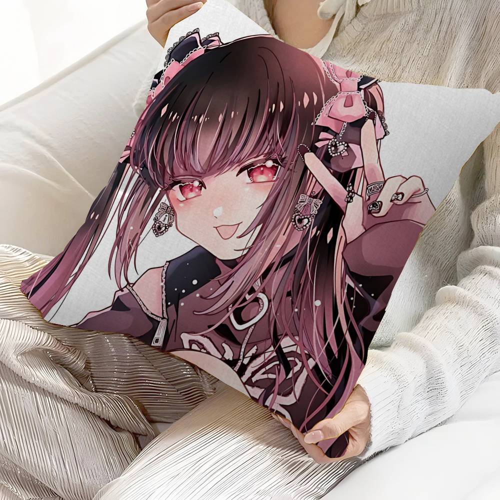 Jirai Kei Fashion Beautiful Girl Pillow Gift Home Office Decoration Pillow Bedroom Sofa Car Cushion CoverPillow Case