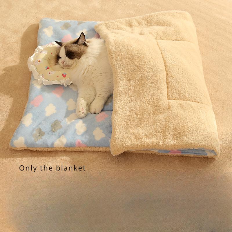 

Ковдра для домашніх тварин Ковдра для кота Ковдра для собаки Осінь та Зима Комфортна ковдра Лежанка для собаки Спальний килимок М який килимок для кота Цілий рік S