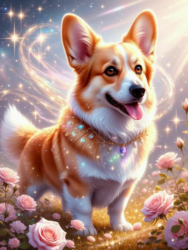 Diamond Painting New Collection 2026 Cute Dog Flower Diy Full Square Round Drill Rhinestone Embroidery Pet Animals Mosaic Cross Stitch Kits