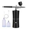 Portable Rechargeable Airbrush for Nail Art, Model Coloring, Spray Paint, and Hydration - Mini Spray Gun.