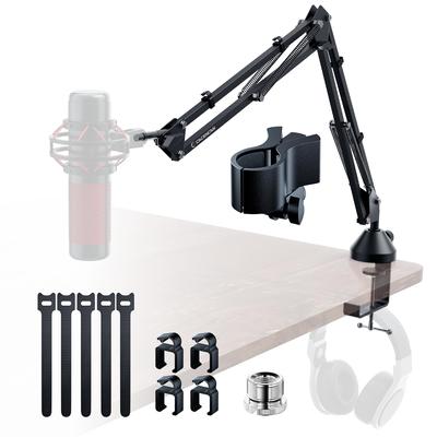 CACENCAN M06 Mikrofonarmständer Mikrofonarmständer Mikrofonständerarm Belastbar mit Mikrofonclip Zoll Für HyperX QuadCast Anwendbar schwarz