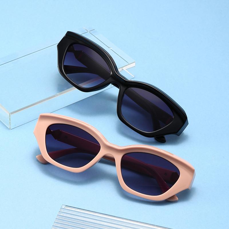 2pcs Luxury Cat Eye Metal Sunglasses Women Men Fashion Brand Designer Punk Sun Glasses Sexy Ladies Shades Eyeglasses UV400