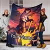 Custom Name Vox Machina Theme Printed Blanket - Perfect for Couch, Bed, Travel & Outdoor Use | Machine Washable, Cozy & Durable.