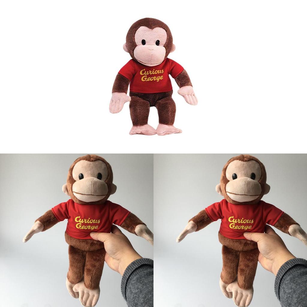 Plüschtier „Neugieriger George“ mit kurzem, weichem Flor für Kinder und Sammler