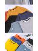 Men's Velvet Thickened Lambswool Hoodie - Loose Fit, Long Sleeve, Solid Color Base Layer for Autumn and Winter.